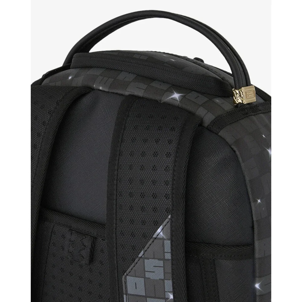 Sprayground Monopoly Statue Backpack Unisex Black Graphic Shoulder Strap SPR255